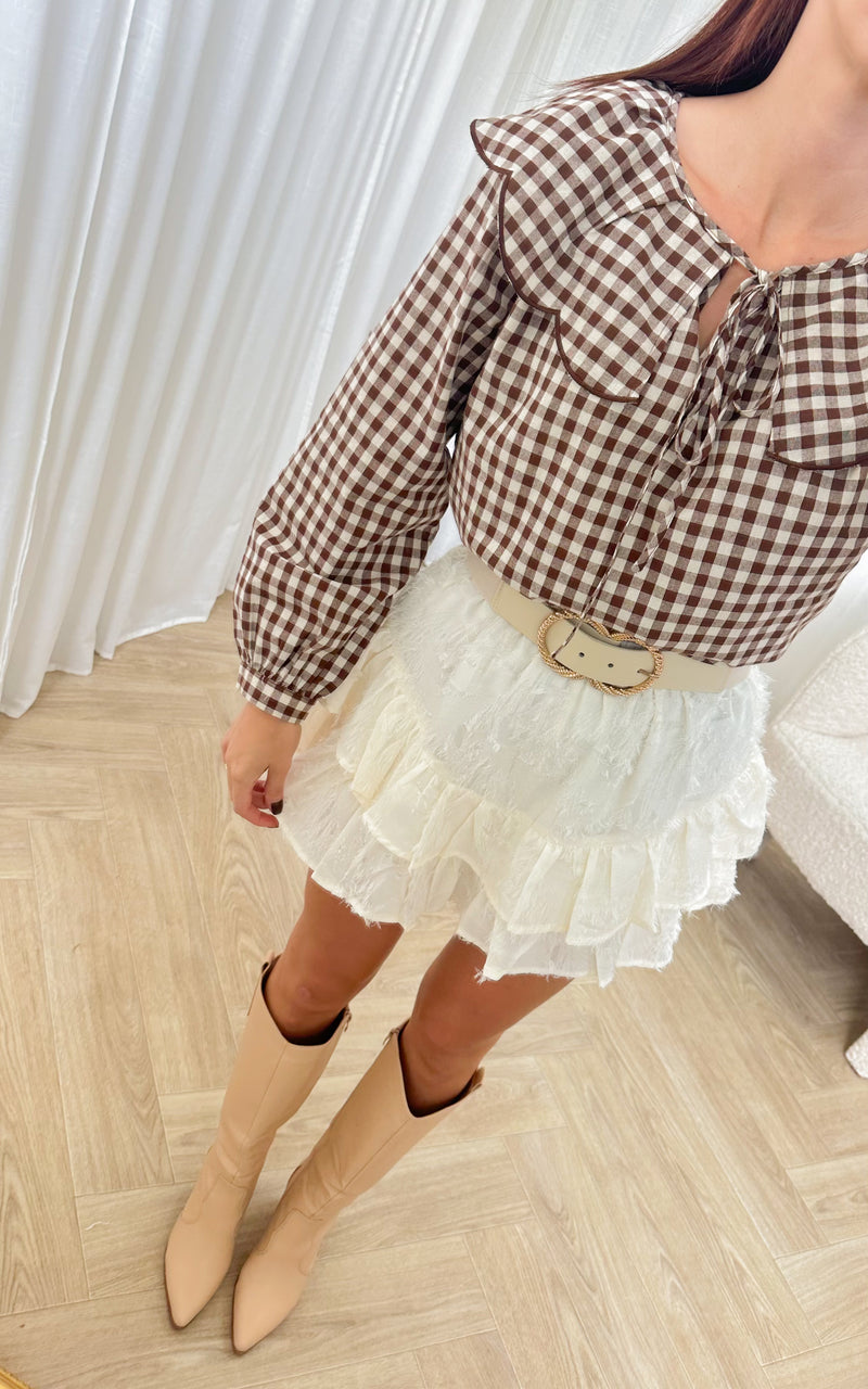 Jupe short LISE - blanc