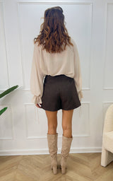 Blouse volants NEANDRO - beige