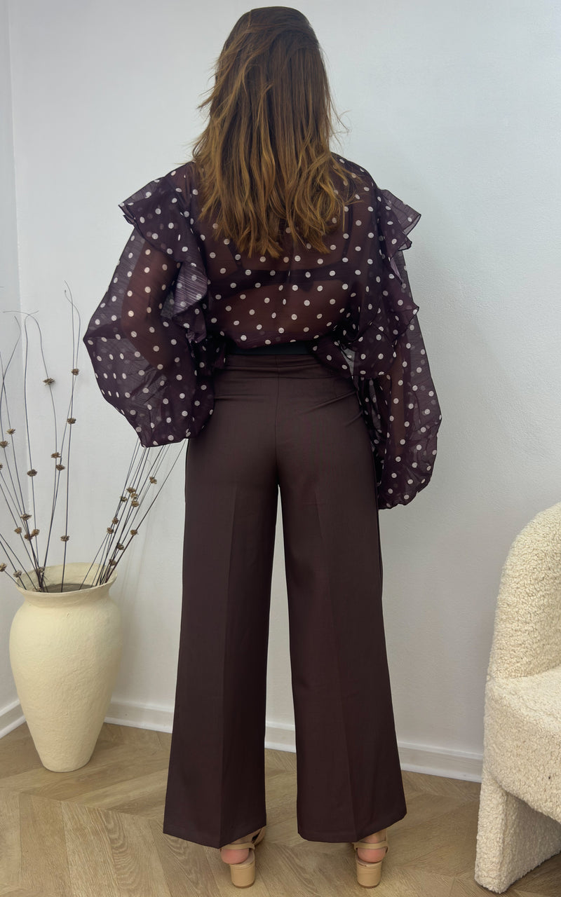 Pantalon SASHA - marron