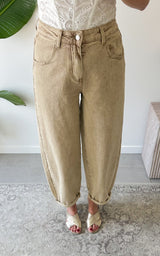 Jeans ballon ORVIETO - beige