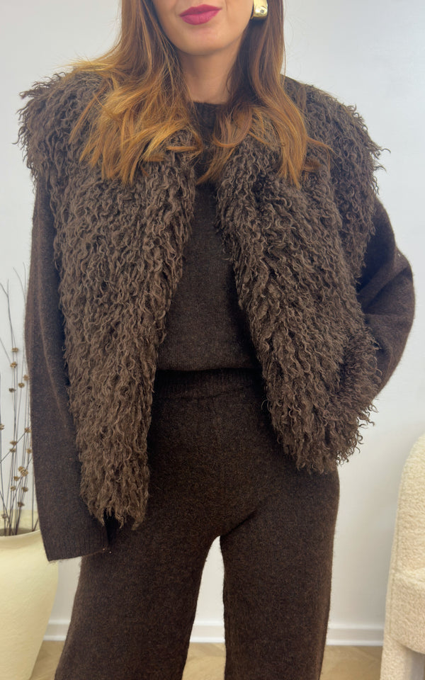 Gilet DANAE - chocolat 🇮🇹