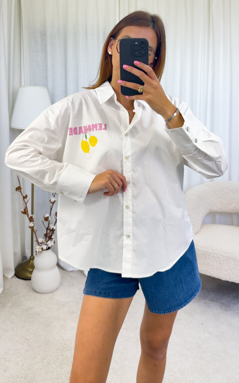 Chemise blanche oversize LEMONADE