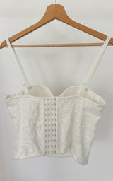 Bustier dentelle PORTOFINO - blanc