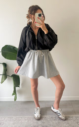 Veste à carreaux NINE - noir et blanc