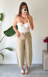 Jeans ballon ORVIETO - beige