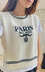 Pull GISELE - blanc