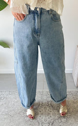 Jeans ballon ORVIETA - bleu