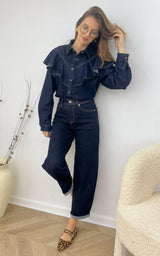 Chemise jeans SOLAM - bleu brut