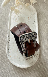 Ceinture cuir EDRIS - marron