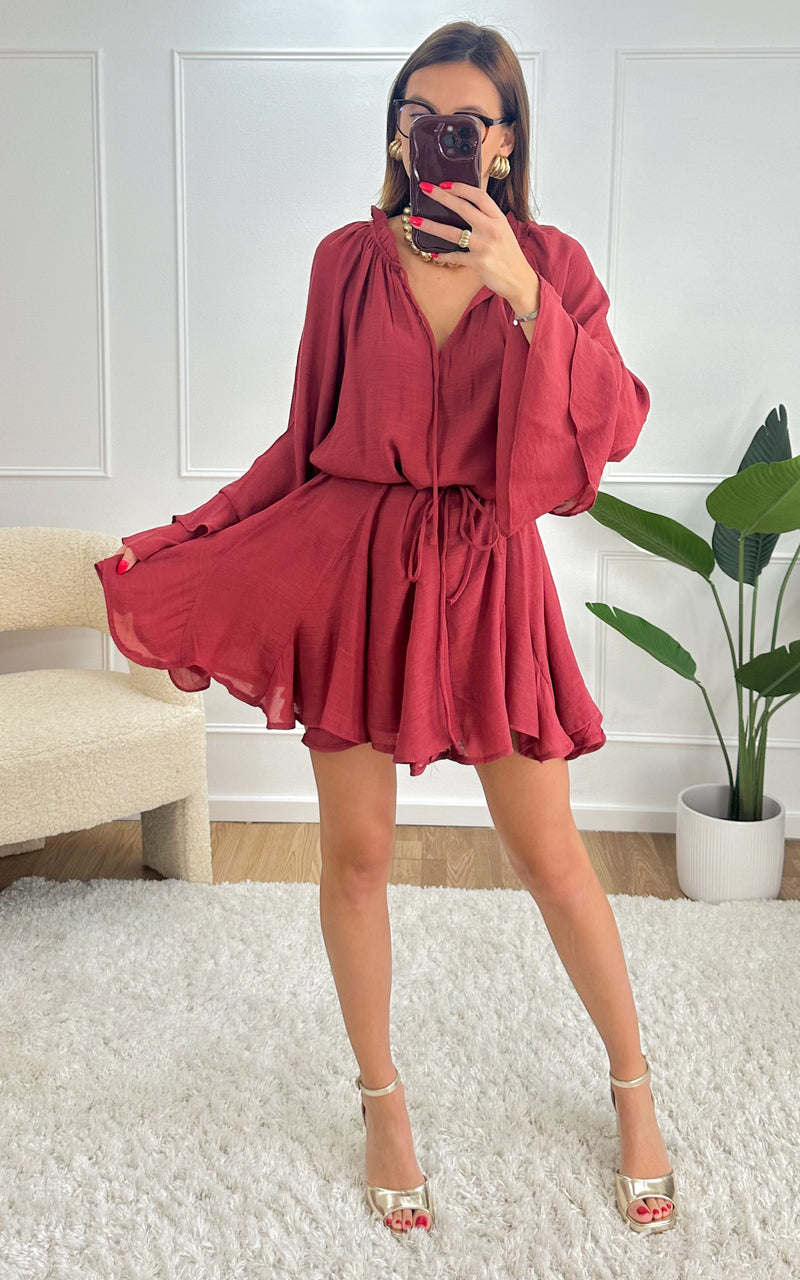 Robe ISALYS - bordeaux