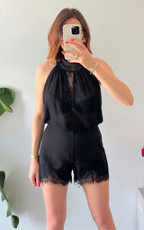 Short dentelle MALAGA - noir