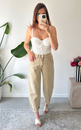 Jeans ballon ORVIETO - beige