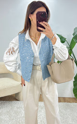 Gilet ZOÉ - bleu