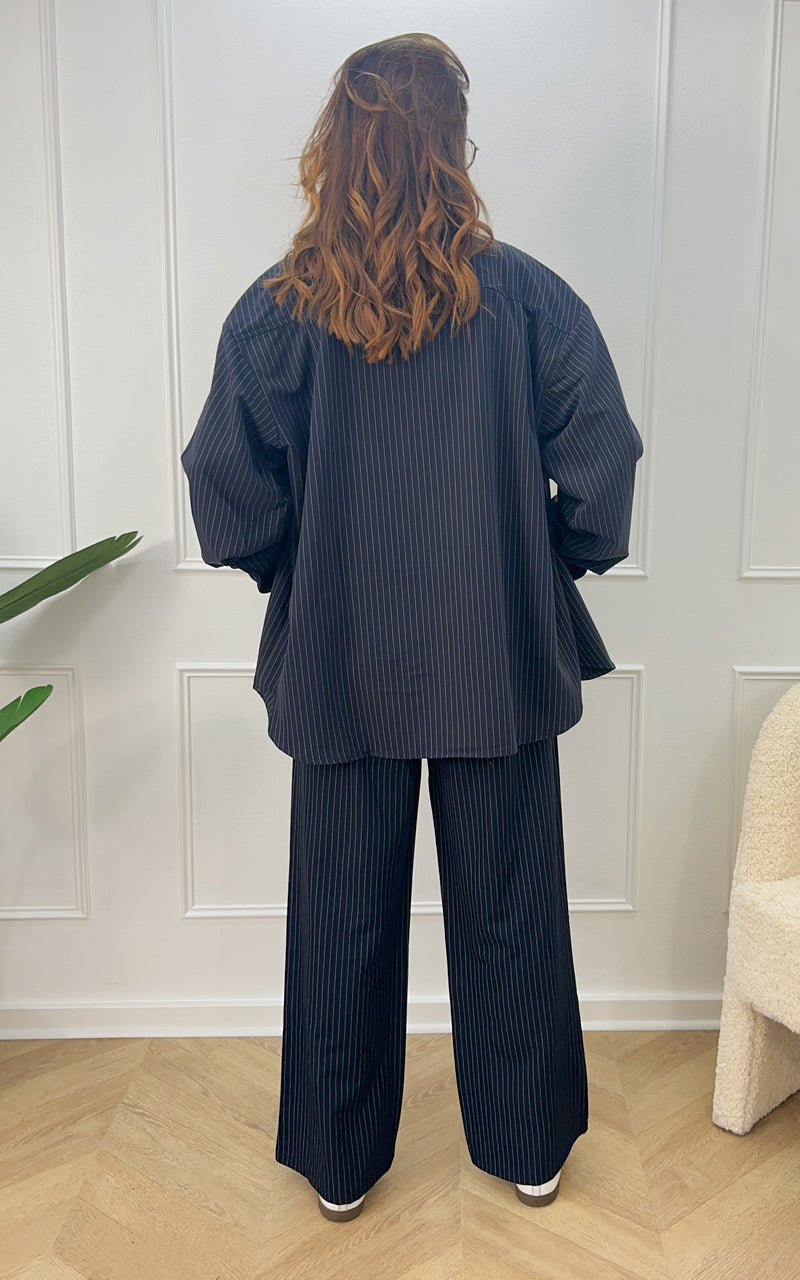 Chemise rayée ORSO - bleu