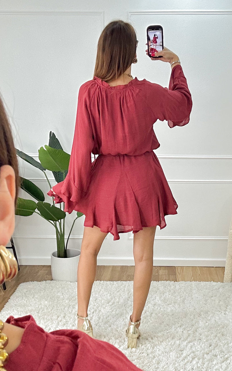 Robe ISALYS - bordeaux