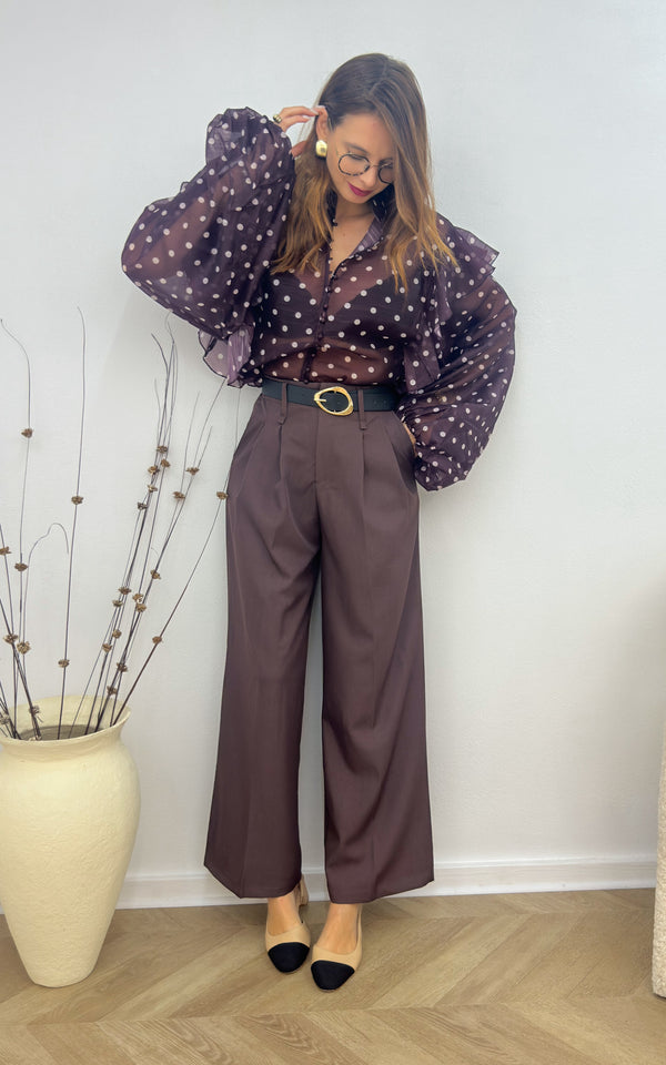 Pantalon SASHA - marron