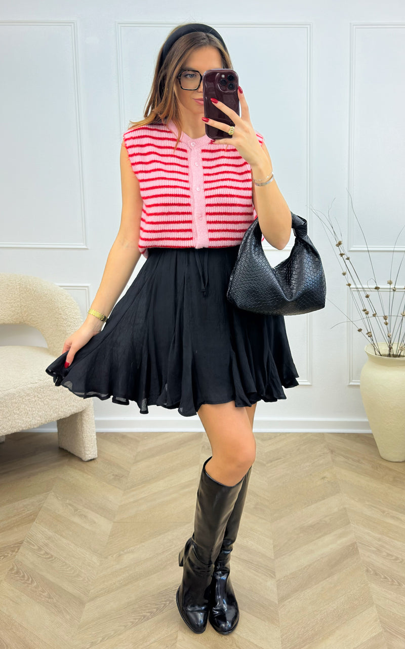 Gilet SOHANNIS - rouge et rose 🇮🇹