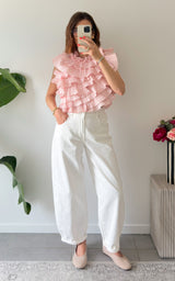 Jeans ballon CUENCA - blanc