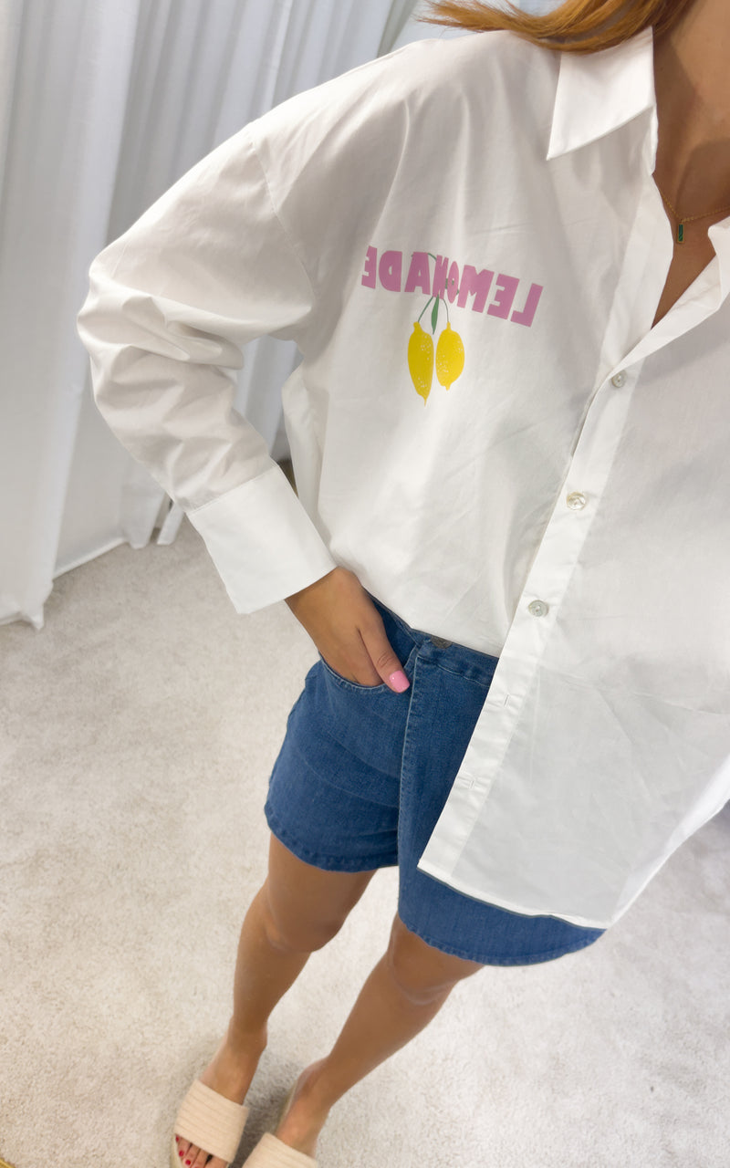 Chemise blanche oversize LEMONADE