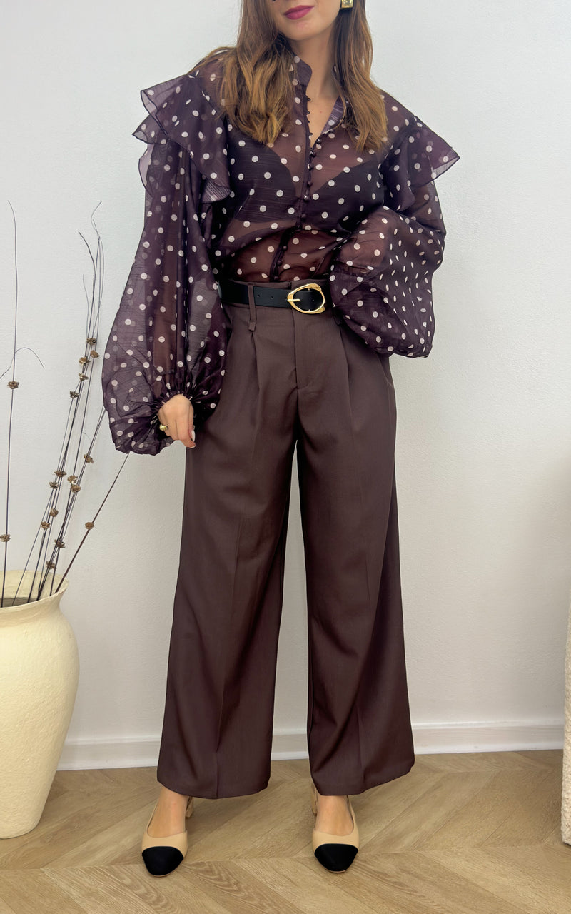 Pantalon SASHA - marron