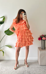 Robe froufrou POSITANO - orange
