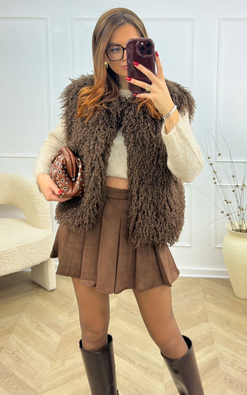 Gilet DANAE - chocolat 🇮🇹