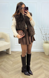 Gilet DANAE - chocolat 🇮🇹