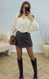 Jupe-short MALEK - chocolat