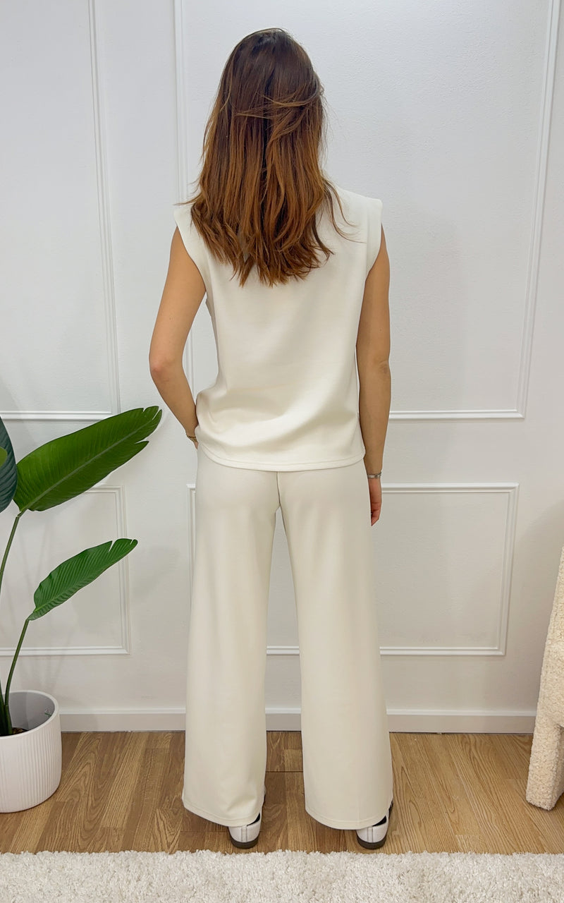 Pantalon jogging VIO - écru