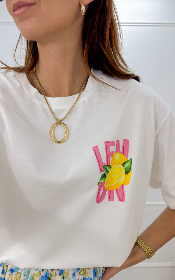 T-shirt CITRUS - blanc 🇮🇹