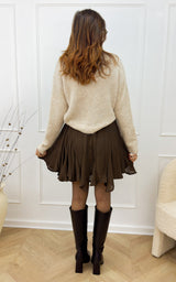 Jupe L'INDISPENSABLE - chocolat