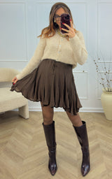 Jupe L'INDISPENSABLE - chocolat