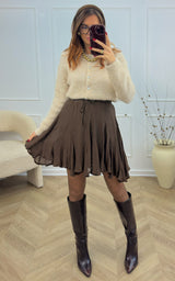 Jupe L'INDISPENSABLE - chocolat