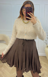 Jupe L'INDISPENSABLE - chocolat