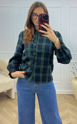 Chemise GABYN - bleu et vert