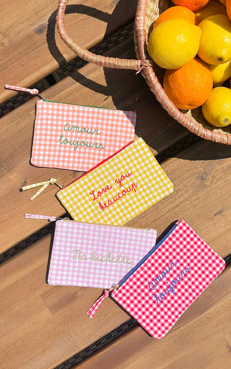 Pochette "amour toujours" JOVANA - rouge