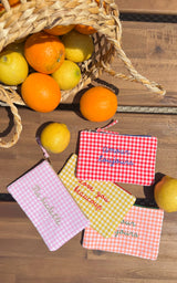 Pochette "love you beaucoup" JOVANA - jaune