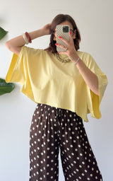 T-shirt oversize SORRENTO - jaune 🇮🇹