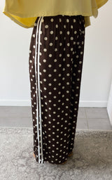 Pantalon à pois CADAQUES - marron et écru 🇮🇹