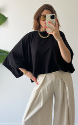 T-shirt oversize SORRENTO - noir 🇮🇹
