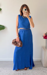 Ensemble jupe DINAN - bleu 🇮🇹