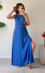 Ensemble jupe DINAN - bleu 🇮🇹