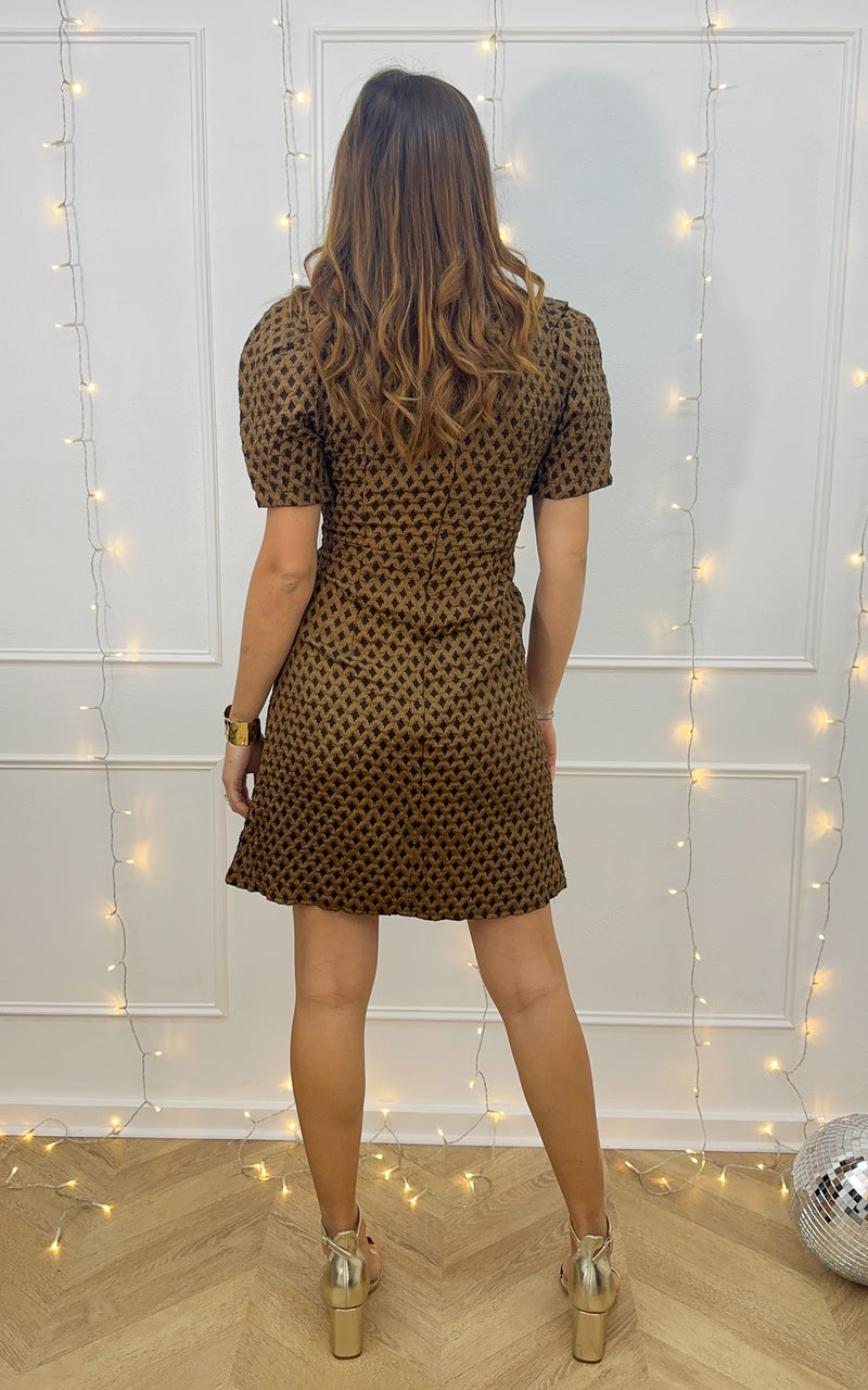 Robe PETALES DE NUIT - marron