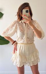 Chemise dentelle NAFPLIO - écru