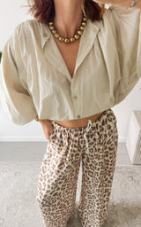 Pantalon léopard SINTRA - beige et marron 🇮🇹