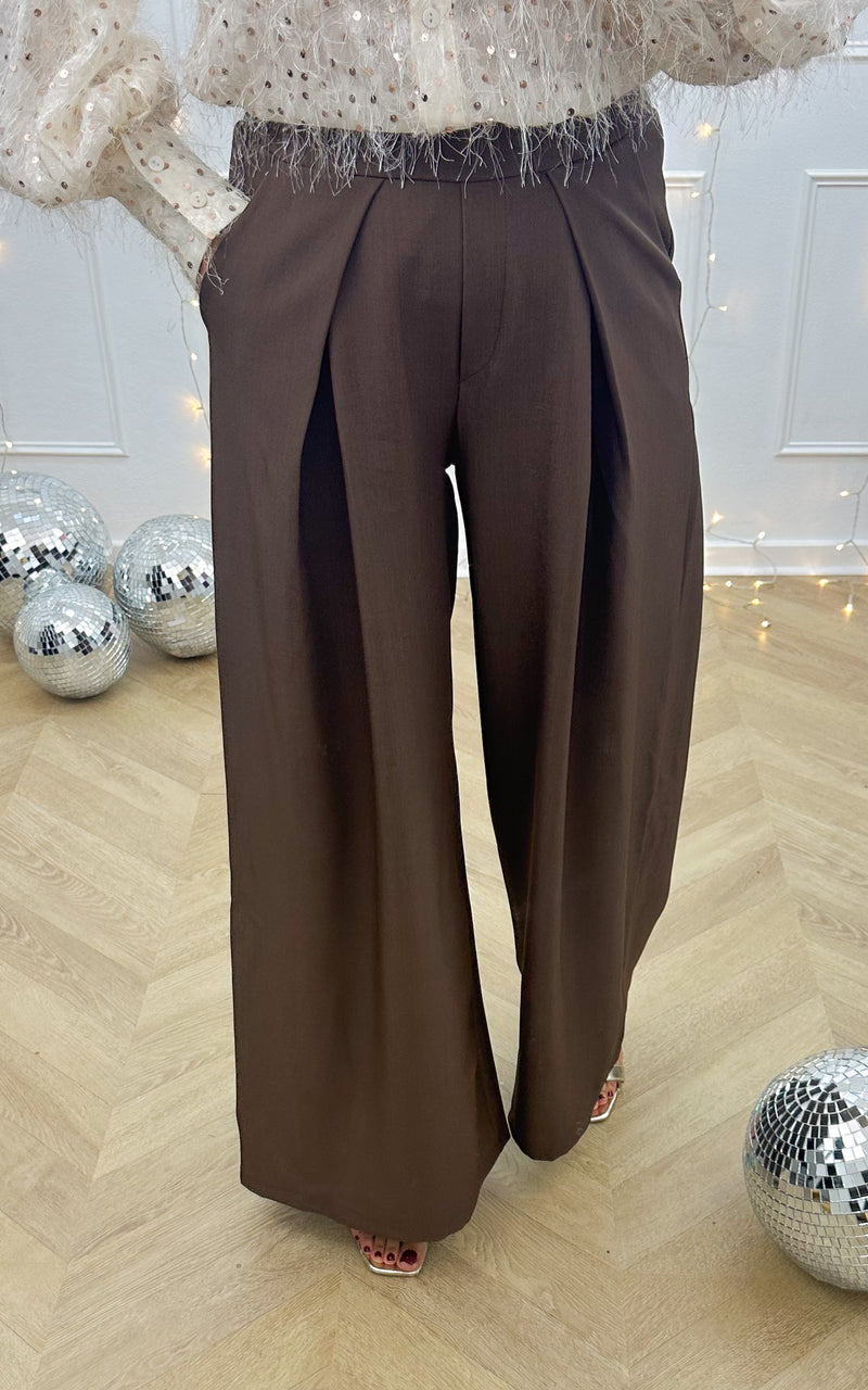 Pantalon ECLAT SECRET - marron 🇮🇹