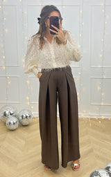 Pantalon ECLAT SECRET - marron 🇮🇹