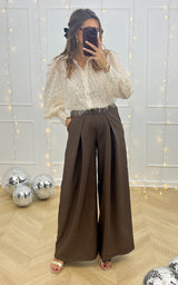 Pantalon ECLAT SECRET - marron 🇮🇹