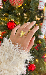 Bague ajustable LOVE SEASON - doré