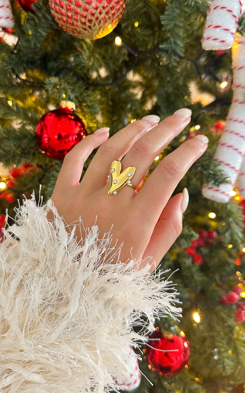 Bague ajustable LOVE SEASON - doré